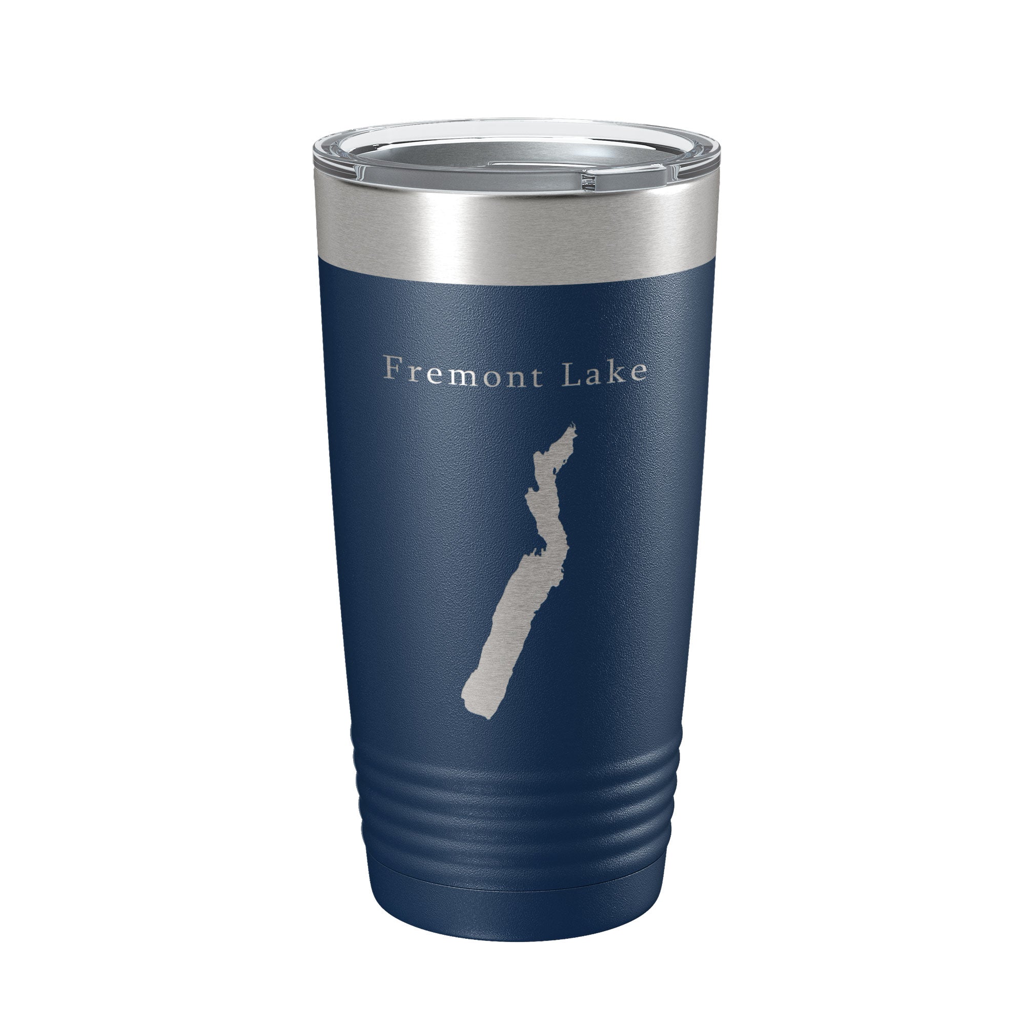 Fremont Lake Map Tumbler Travel Mug Insulated Laser Engraved Coffee Cup Wyoming 20 oz-8