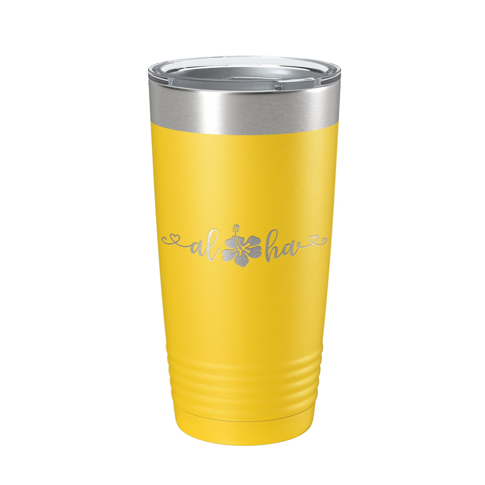 Aloha Hibiscus Tumbler Flower Travel Mug Cute Insulated Laser Engraved Coffee Cup Hawaii 20 oz-19