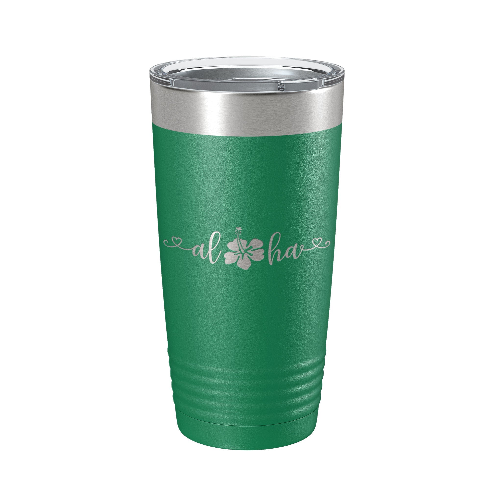 Aloha Hibiscus Tumbler Flower Travel Mug Cute Insulated Laser Engraved Coffee Cup Hawaii 20 oz-9