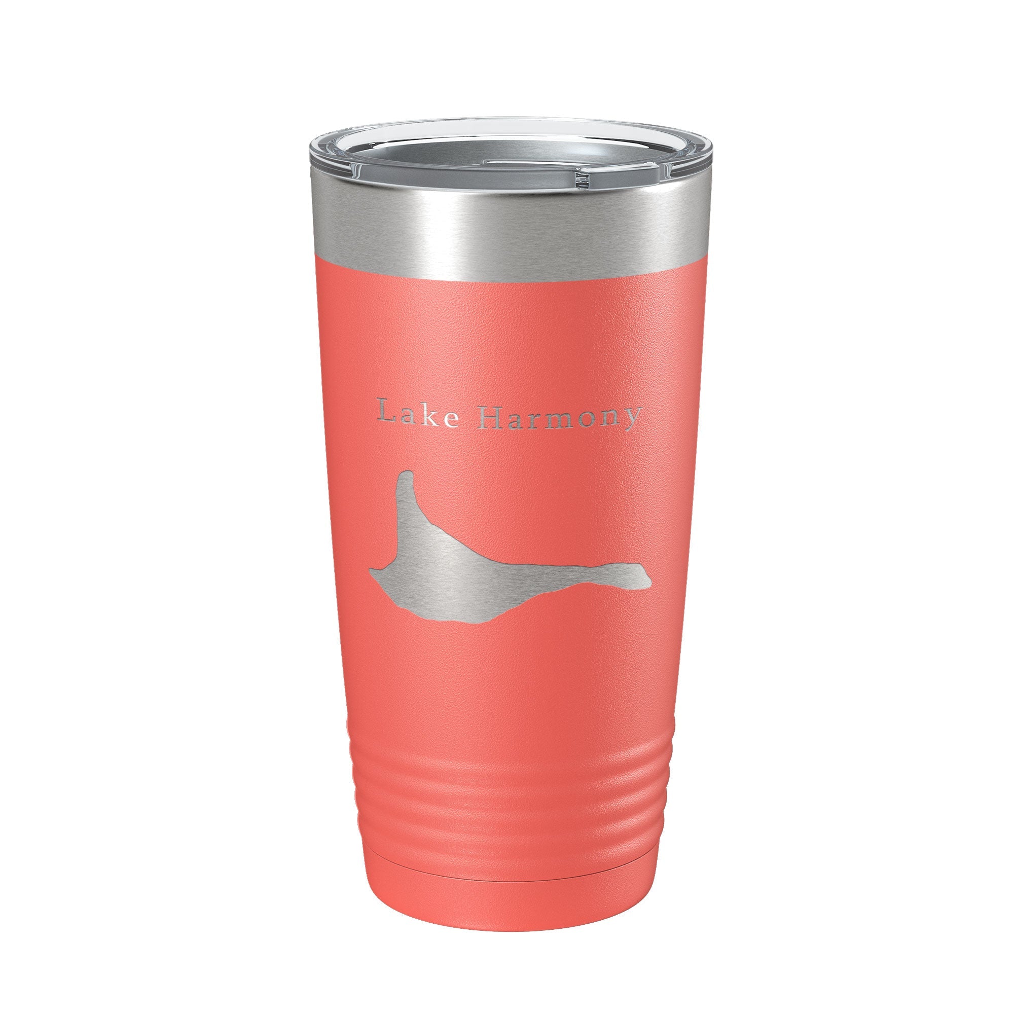 Lake Harmony Map Tumbler Travel Mug Insulated Laser Engraved Coffee Cup Pennsylvania 20 oz-20