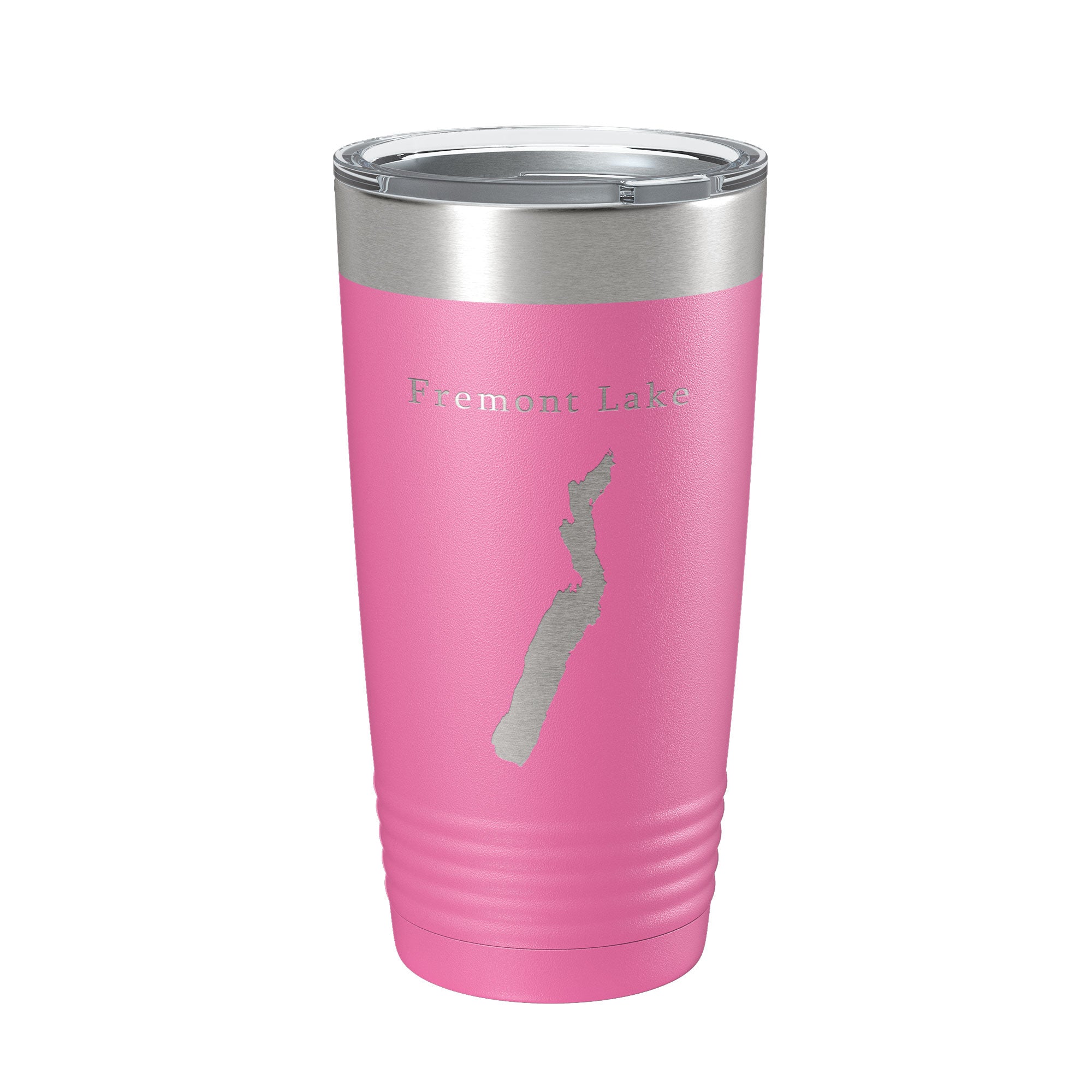 Fremont Lake Map Tumbler Travel Mug Insulated Laser Engraved Coffee Cup Wyoming 20 oz-11