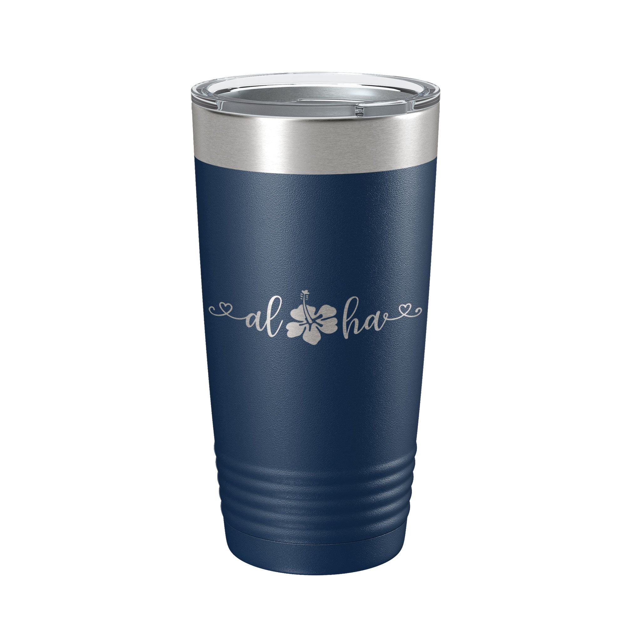 Aloha Hibiscus Tumbler Flower Travel Mug Cute Insulated Laser Engraved Coffee Cup Hawaii 20 oz-8