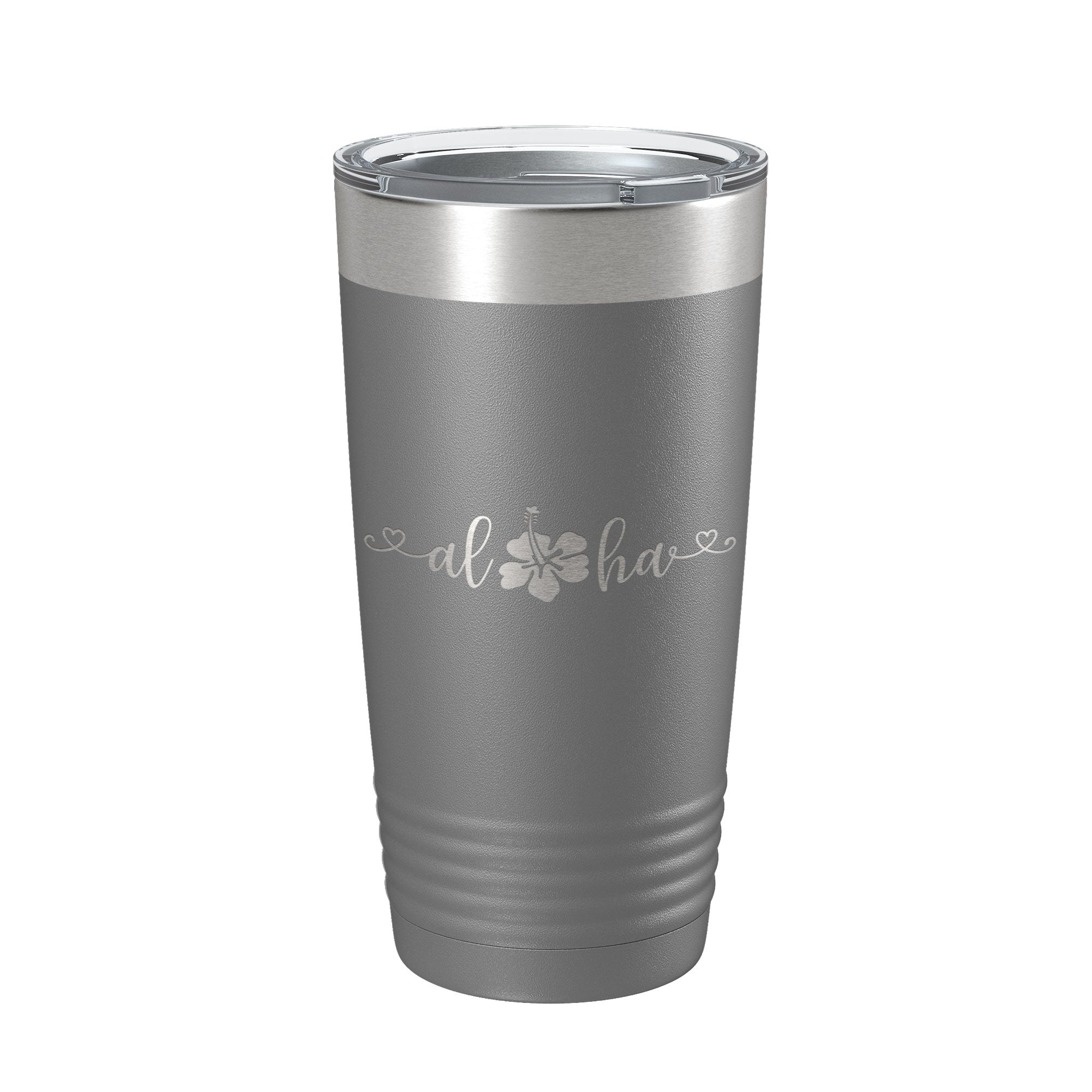 Aloha Hibiscus Tumbler Flower Travel Mug Cute Insulated Laser Engraved Coffee Cup Hawaii 20 oz-16