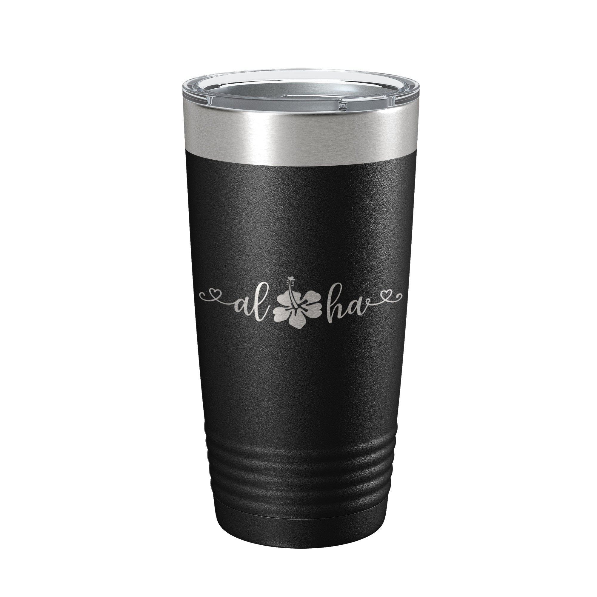 Aloha Hibiscus Tumbler Flower Travel Mug Cute Insulated Laser Engraved Coffee Cup Hawaii 20 oz-5