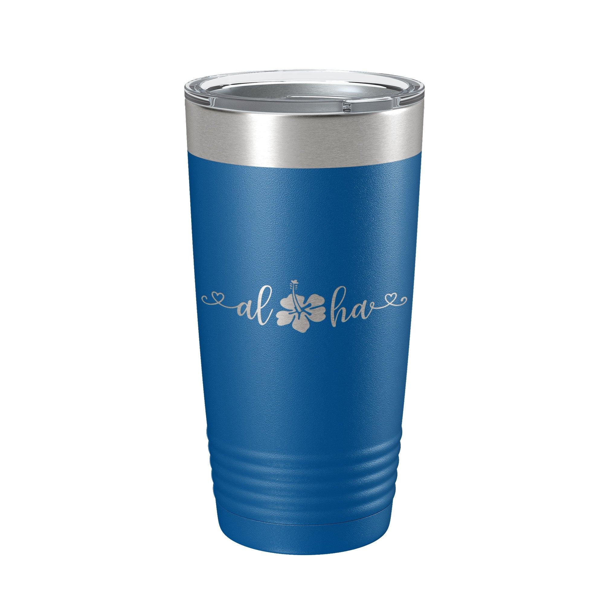 Aloha Hibiscus Tumbler Flower Travel Mug Cute Insulated Laser Engraved Coffee Cup Hawaii 20 oz-6