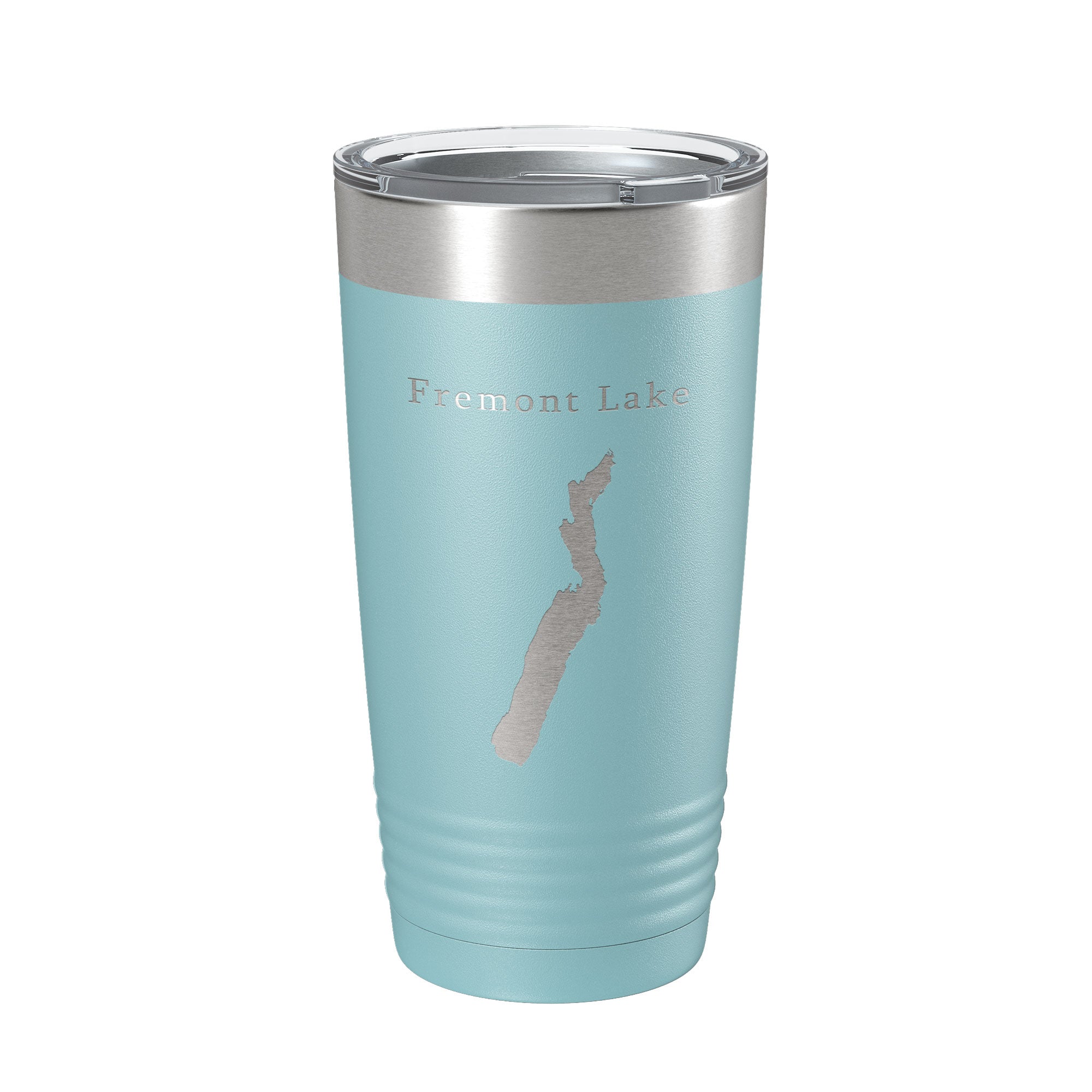 Fremont Lake Map Tumbler Travel Mug Insulated Laser Engraved Coffee Cup Wyoming 20 oz-13