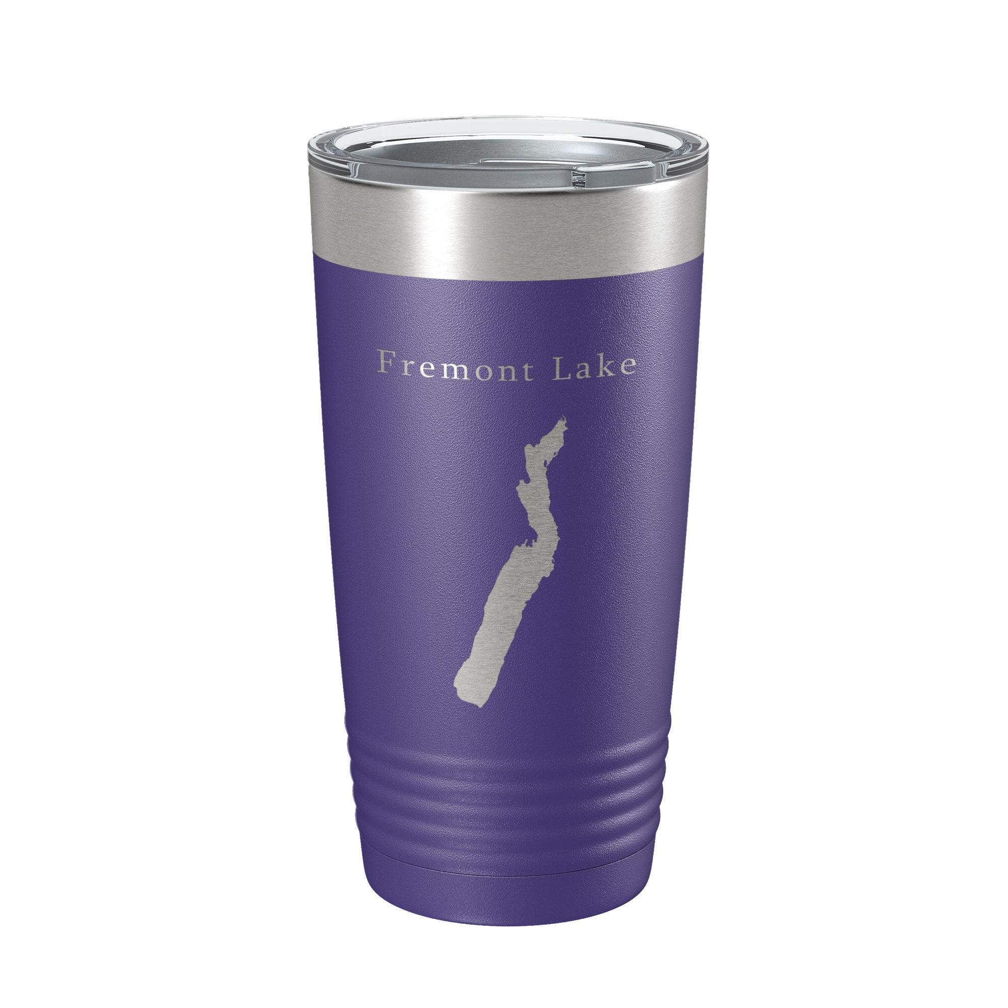 Fremont Lake Map Tumbler Travel Mug Insulated Laser Engraved Coffee Cup Wyoming 20 oz-15