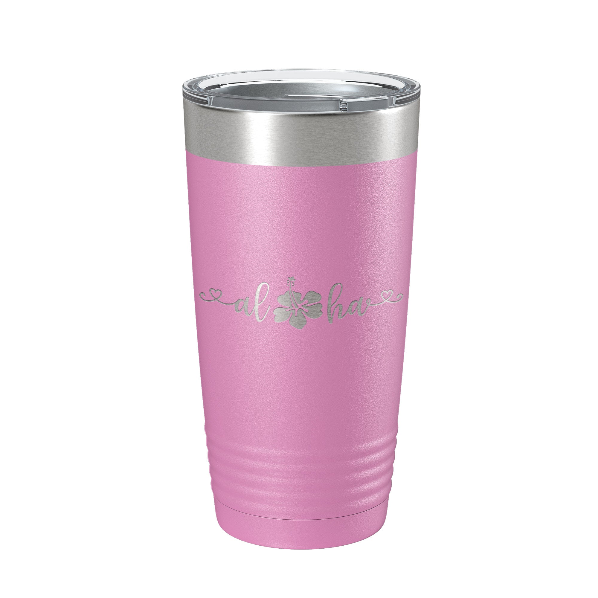 Aloha Hibiscus Tumbler Flower Travel Mug Cute Insulated Laser Engraved Coffee Cup Hawaii 20 oz-14
