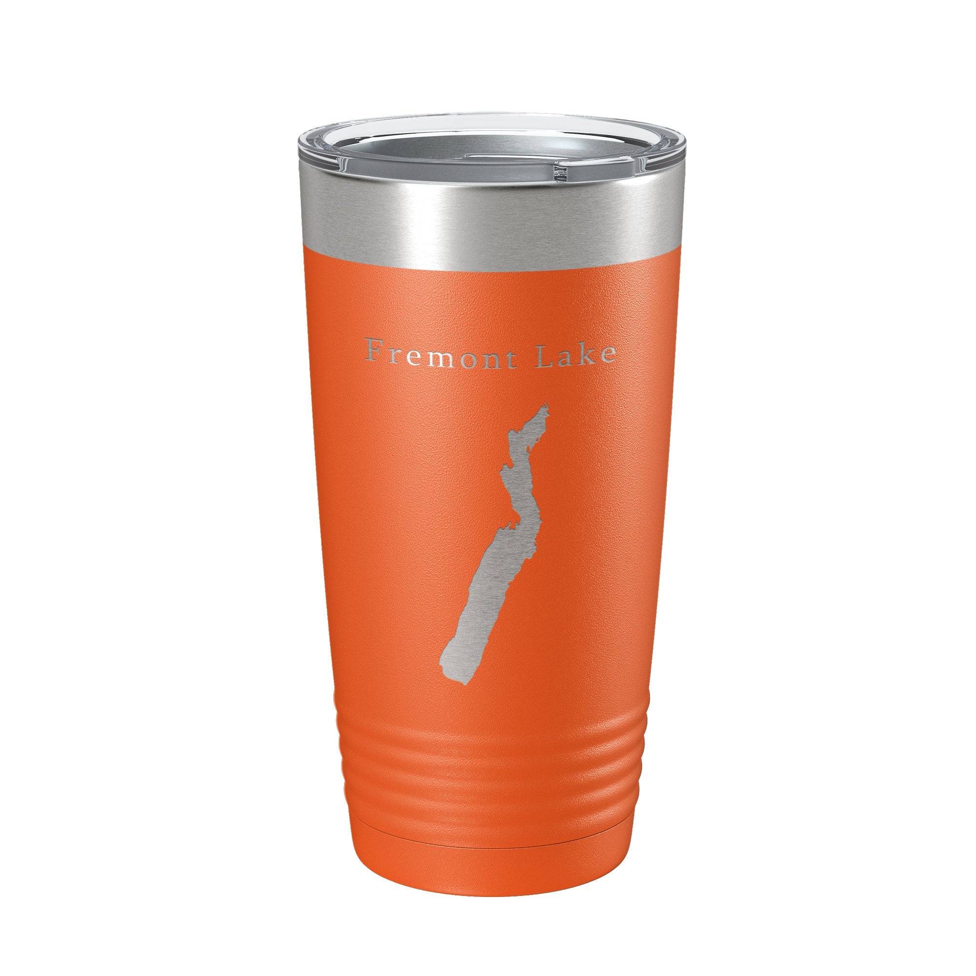 Fremont Lake Map Tumbler Travel Mug Insulated Laser Engraved Coffee Cup Wyoming 20 oz-17