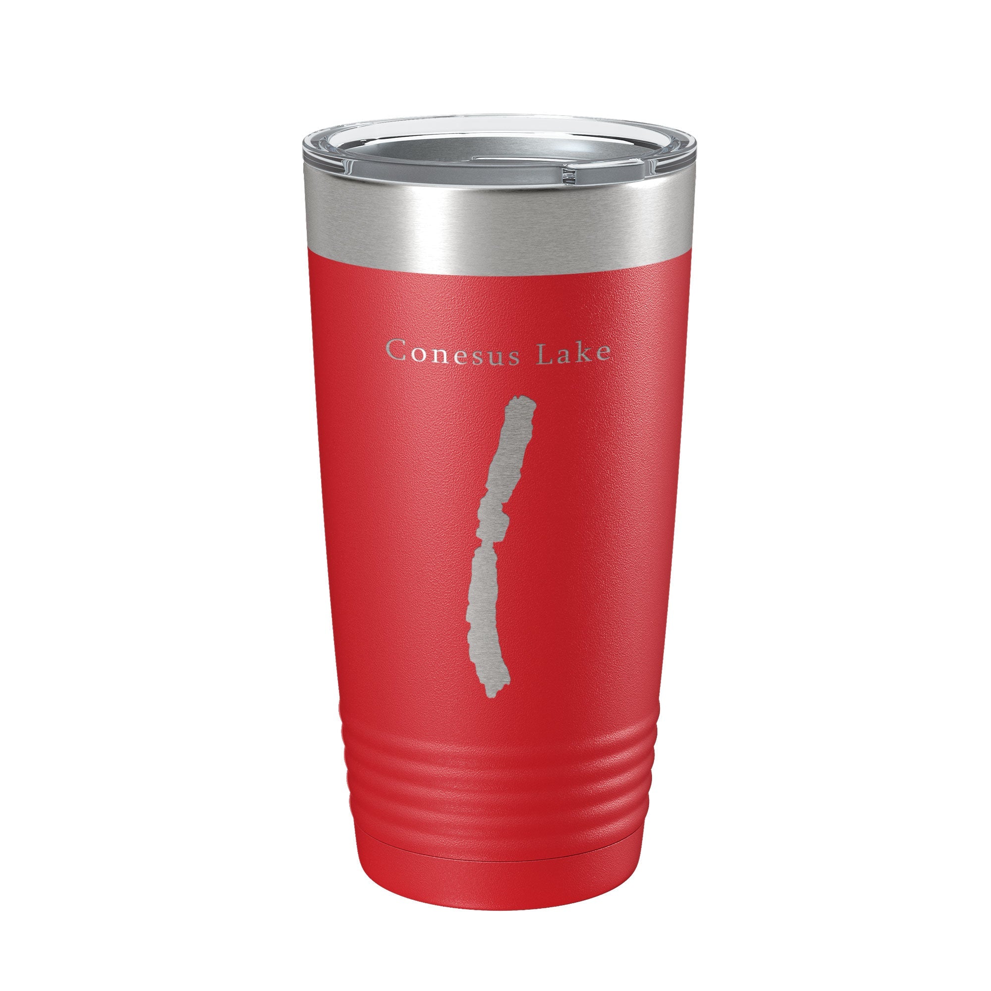 Conesus Lake Map Tumbler Travel Mug Insulated Laser Engraved Coffee Cup New York 20 oz-10