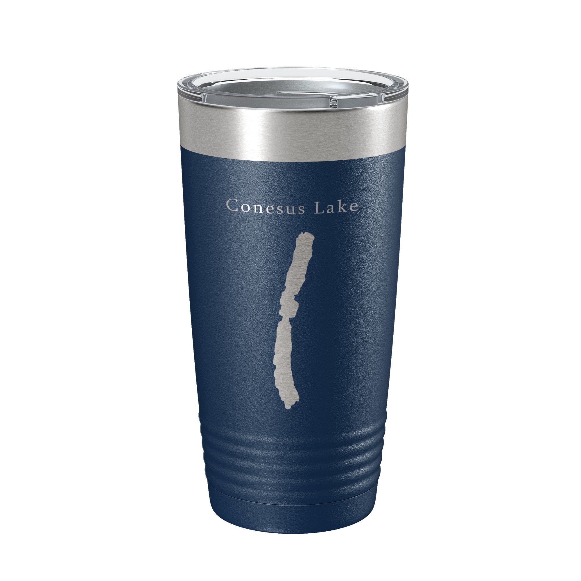Conesus Lake Map Tumbler Travel Mug Insulated Laser Engraved Coffee Cup New York 20 oz-2