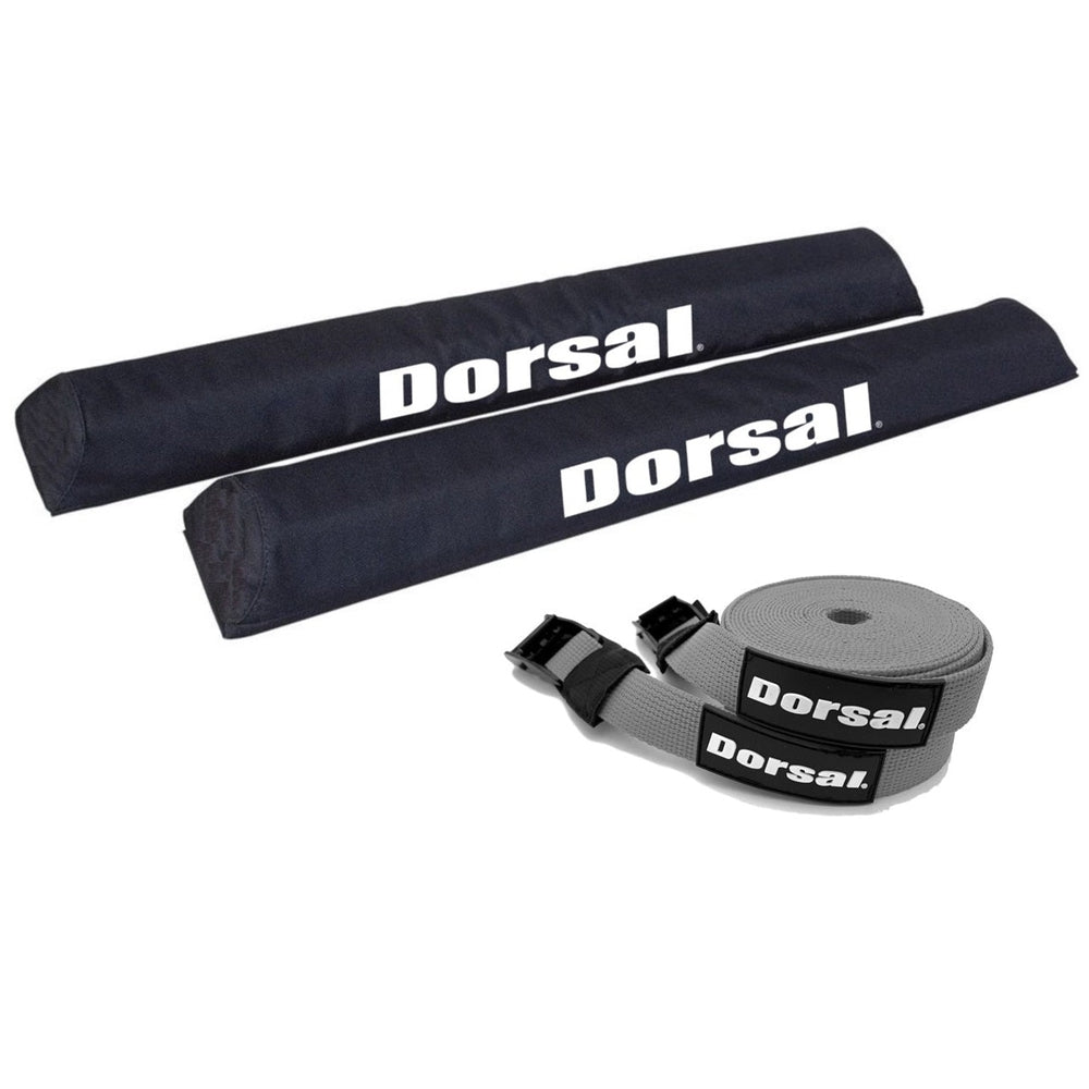 DORSAL Aero Roof Rack Pads with 15 ft Surf Straps - Pack of 4 for Car Surfboard Kayak SUP Long-7