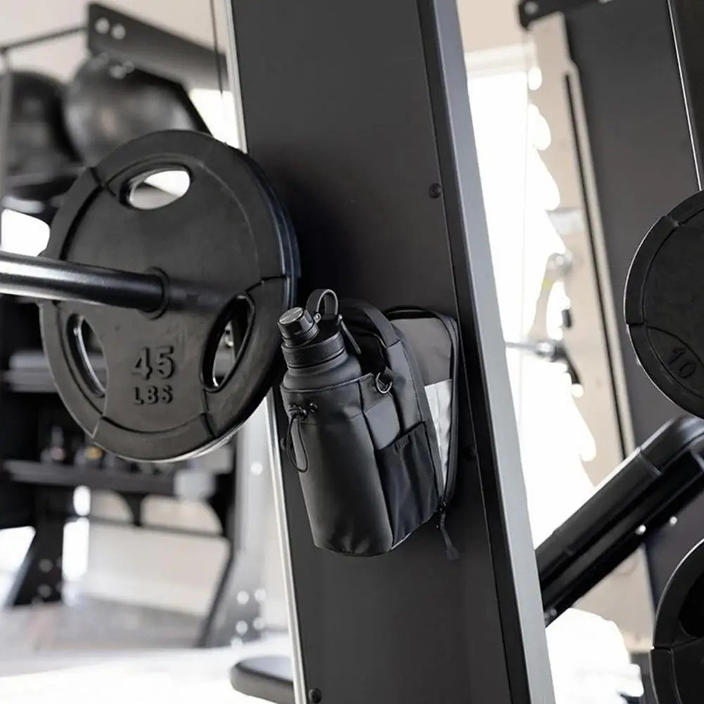 Magnetic Gym Sling Bag | Bottle and Phone Organizer, Ideal for Workouts