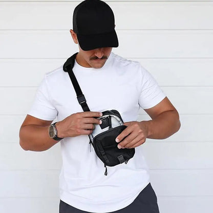 Magnetic Gym Bag | Unisex Crossbody Bag with Bottle, Phone, and Key Holder