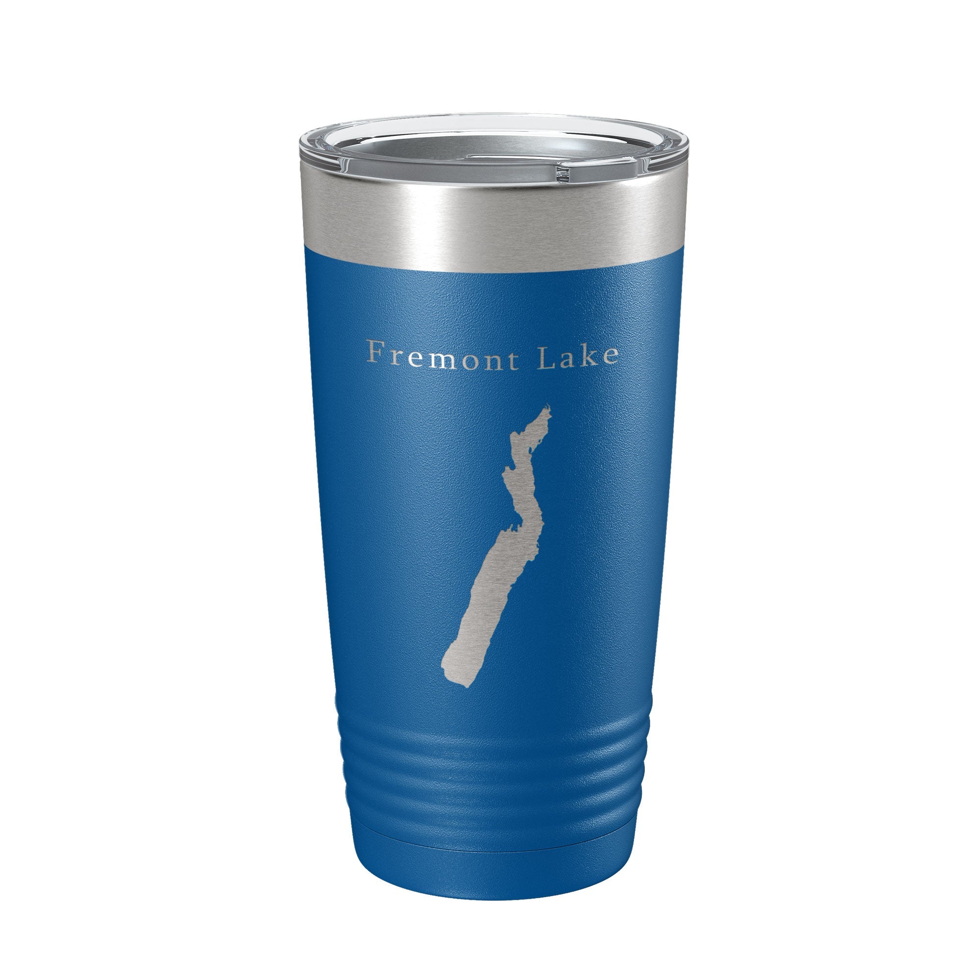 Fremont Lake Map Tumbler Travel Mug Insulated Laser Engraved Coffee Cup Wyoming 20 oz-6