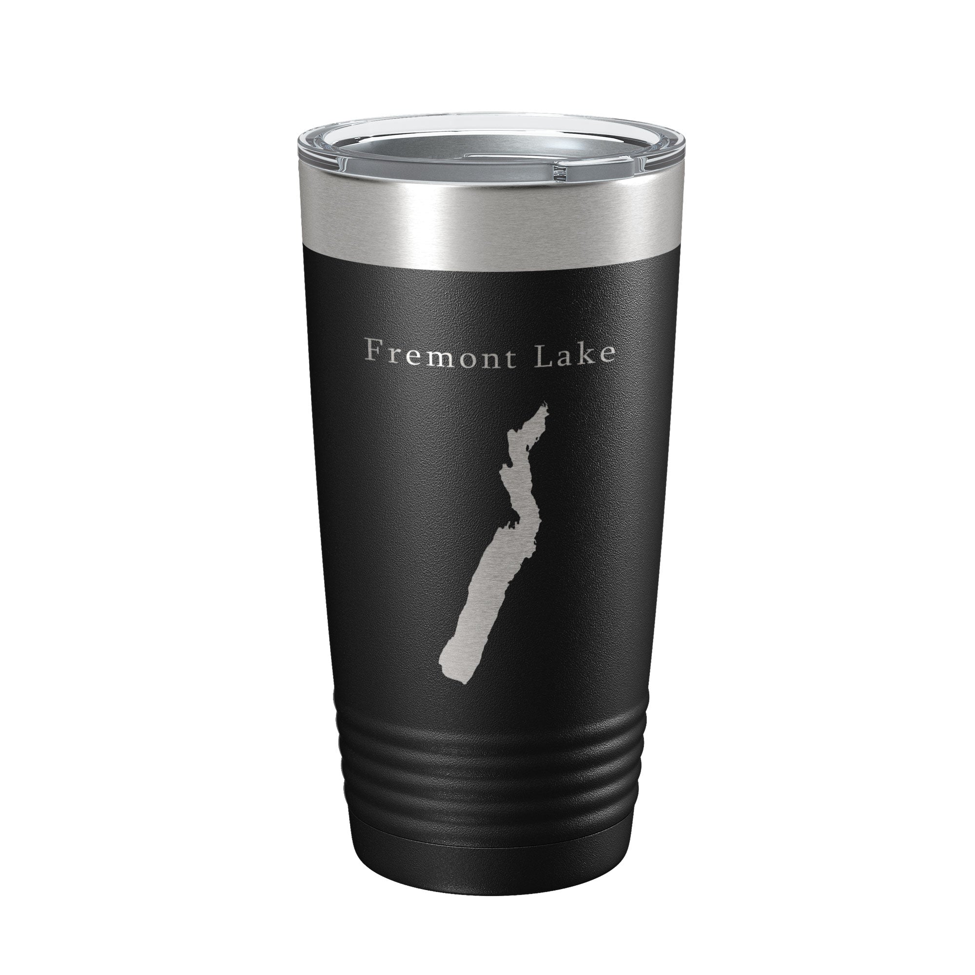 Fremont Lake Map Tumbler Travel Mug Insulated Laser Engraved Coffee Cup Wyoming 20 oz-5