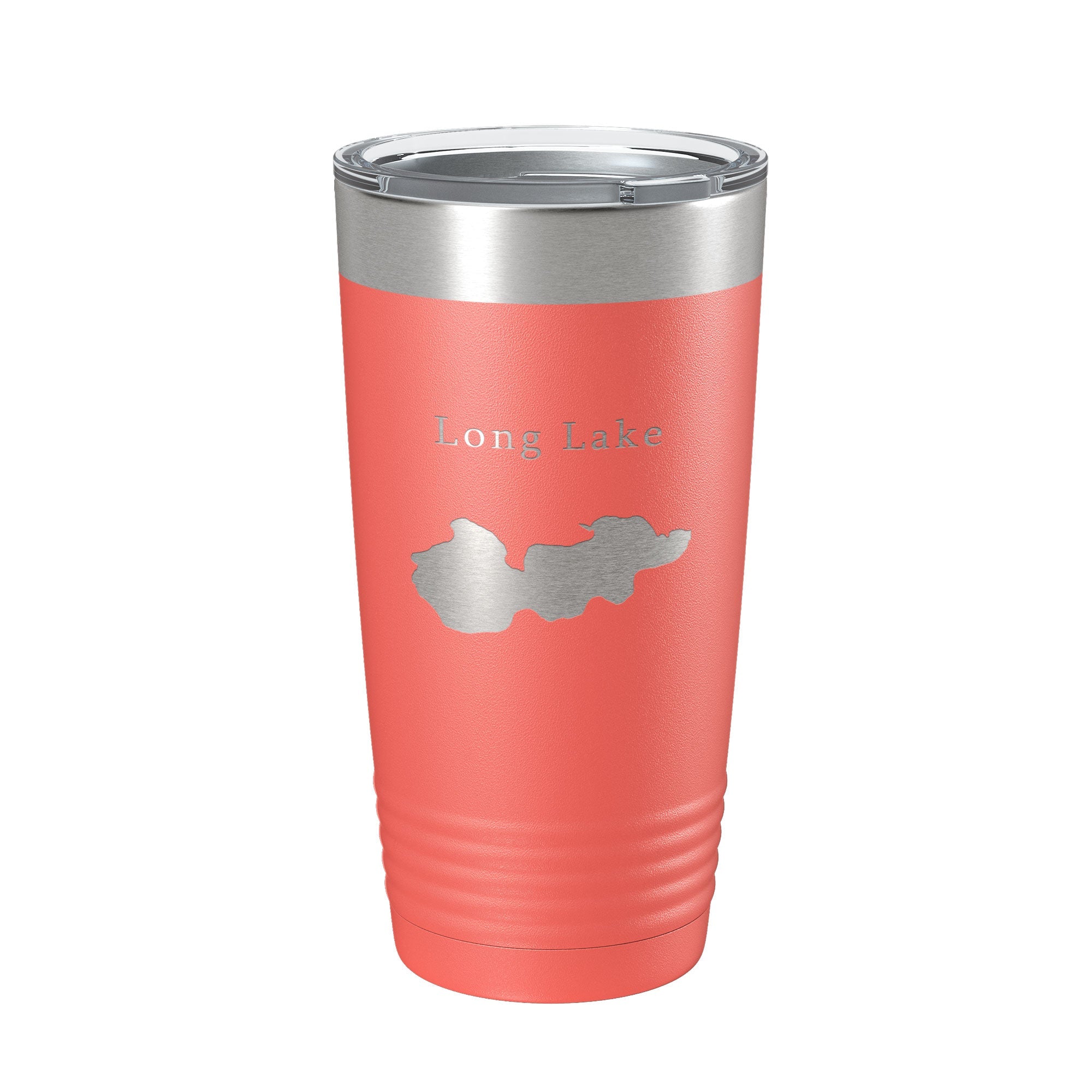 Long Lake Map Tumbler Travel Mug Insulated Laser Engraved Coffee Cup Minneapolis Minnesota 20 oz-20