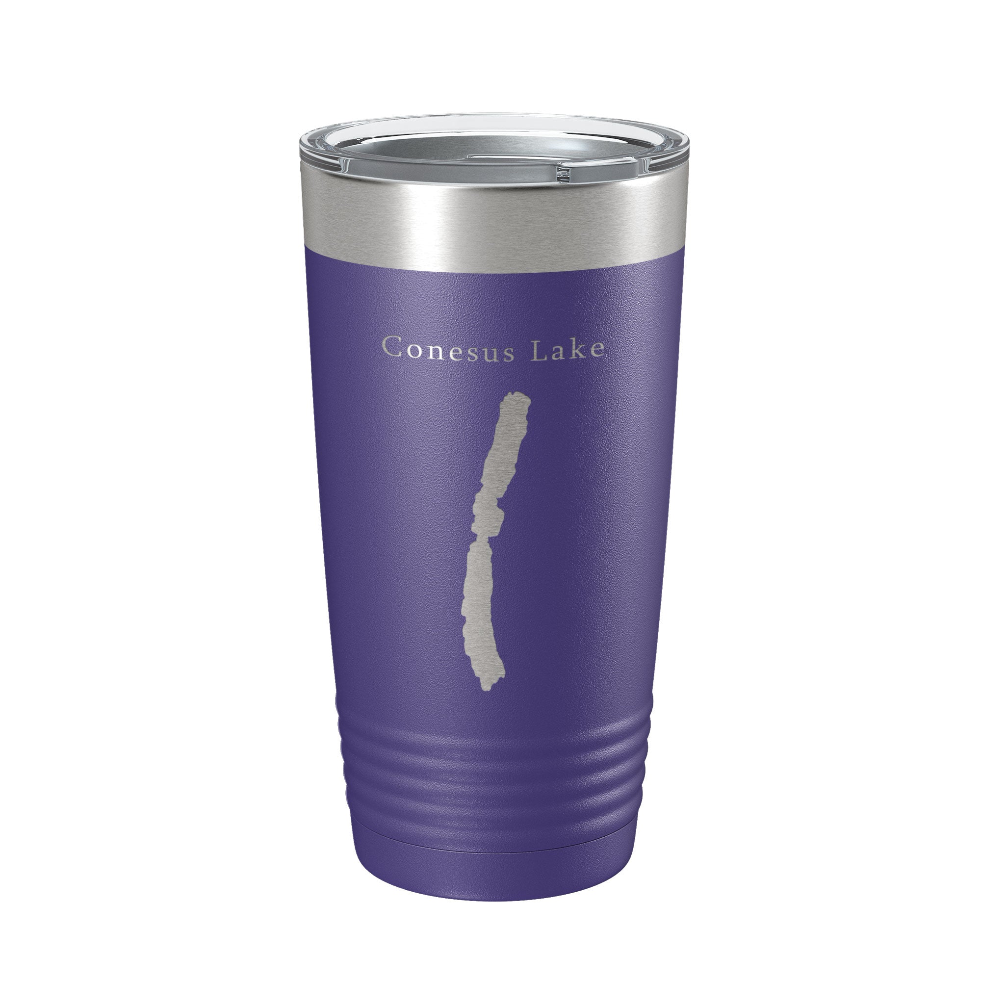 Conesus Lake Map Tumbler Travel Mug Insulated Laser Engraved Coffee Cup New York 20 oz-15