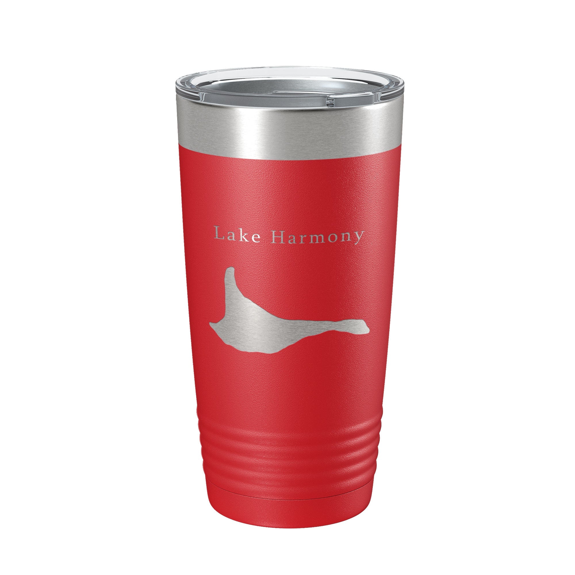 Lake Harmony Map Tumbler Travel Mug Insulated Laser Engraved Coffee Cup Pennsylvania 20 oz-10