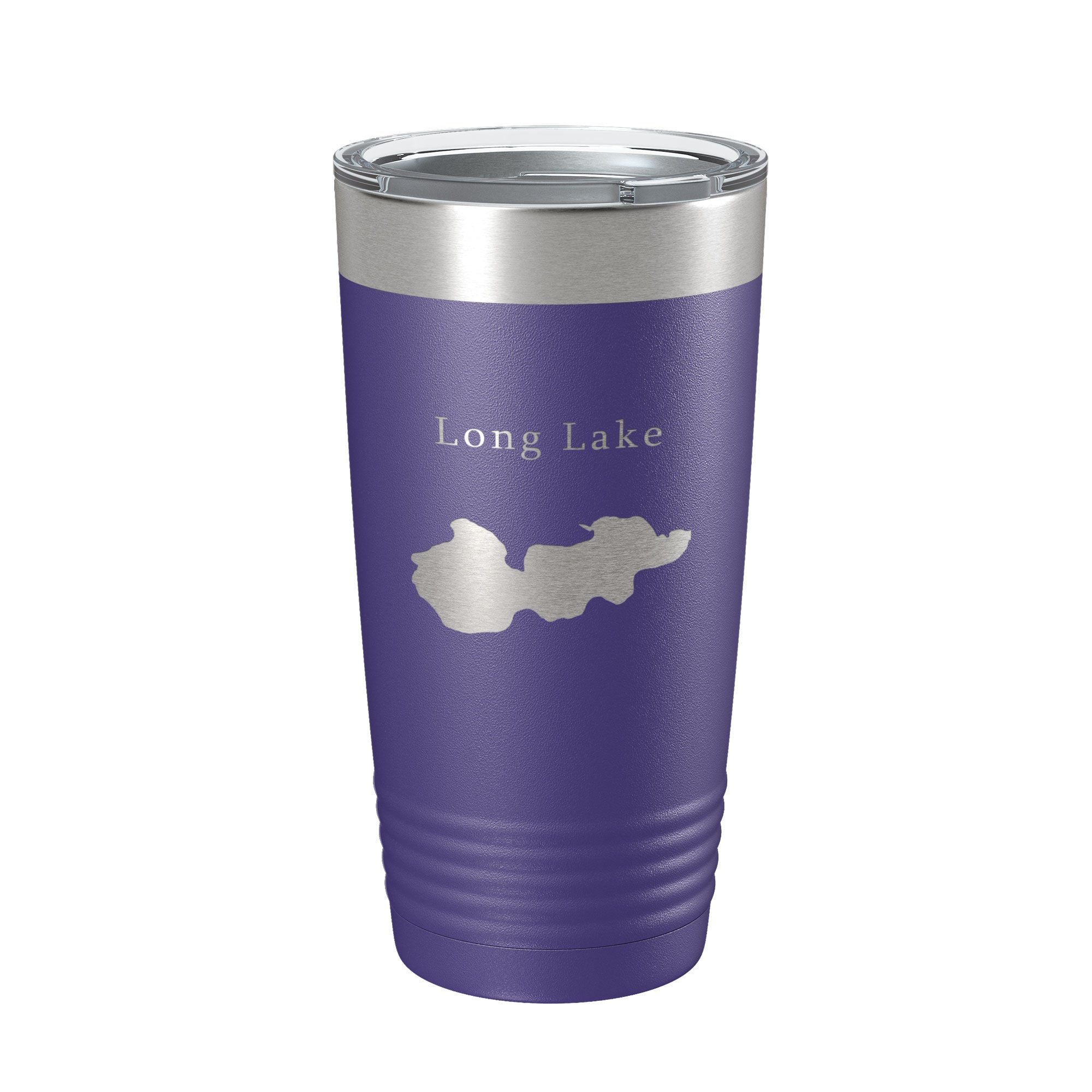 Long Lake Map Tumbler Travel Mug Insulated Laser Engraved Coffee Cup Minneapolis Minnesota 20 oz-15