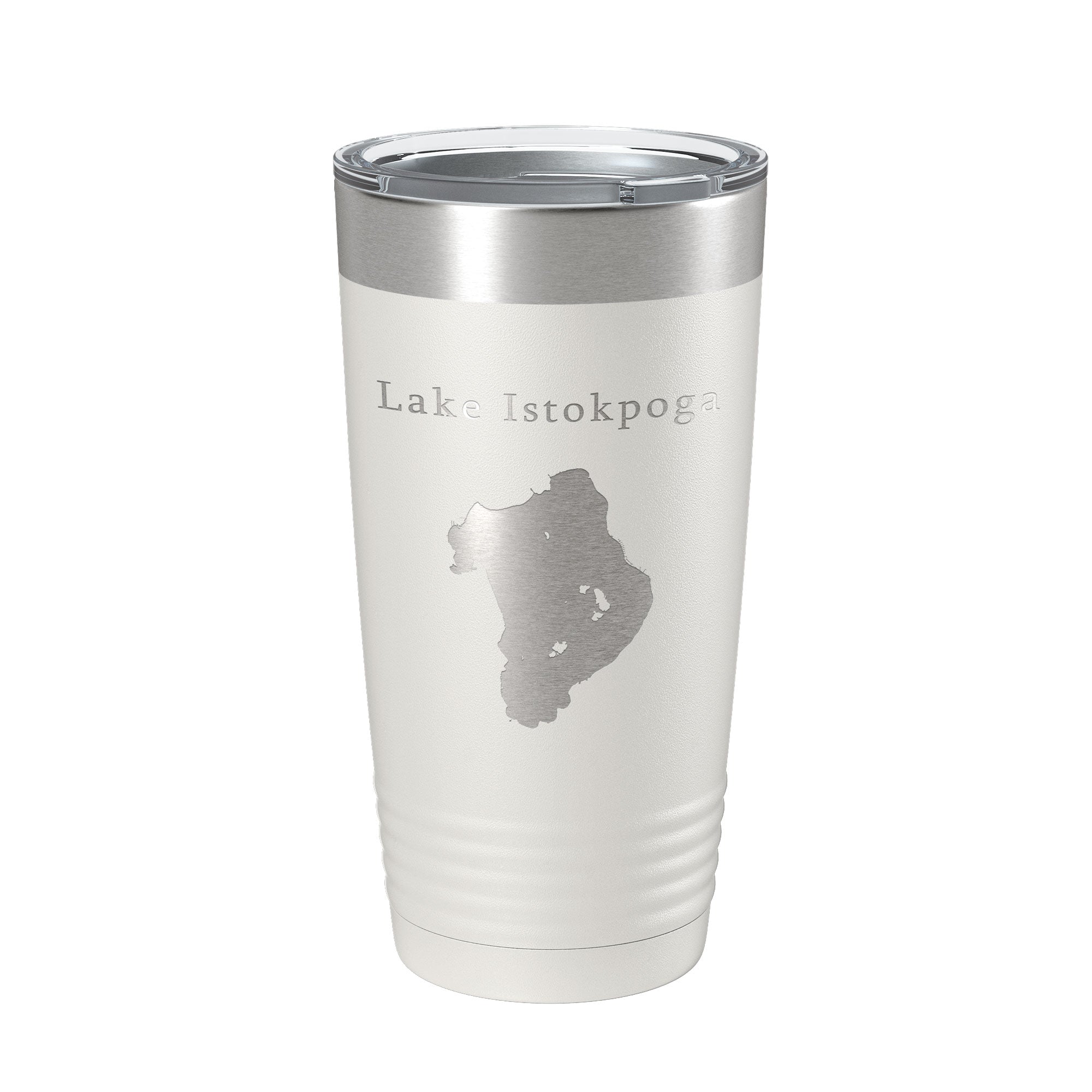Lake Istokpoga Map Tumbler Travel Mug Insulated Laser Engraved Coffee Cup Florida 20 oz-1